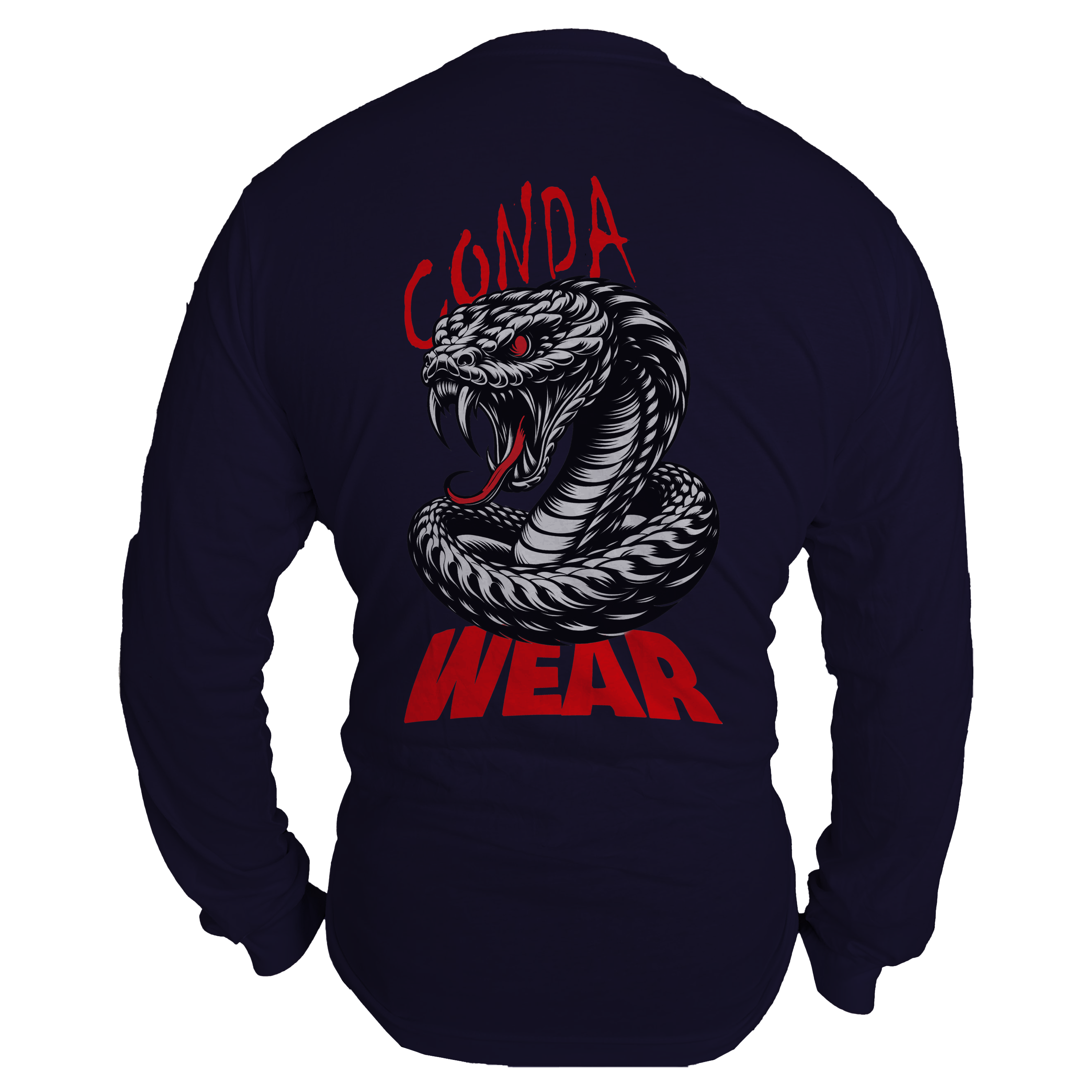 condawear longsleeve Navy back shadow fang