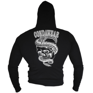 Black Zipper Hoodie Back 3